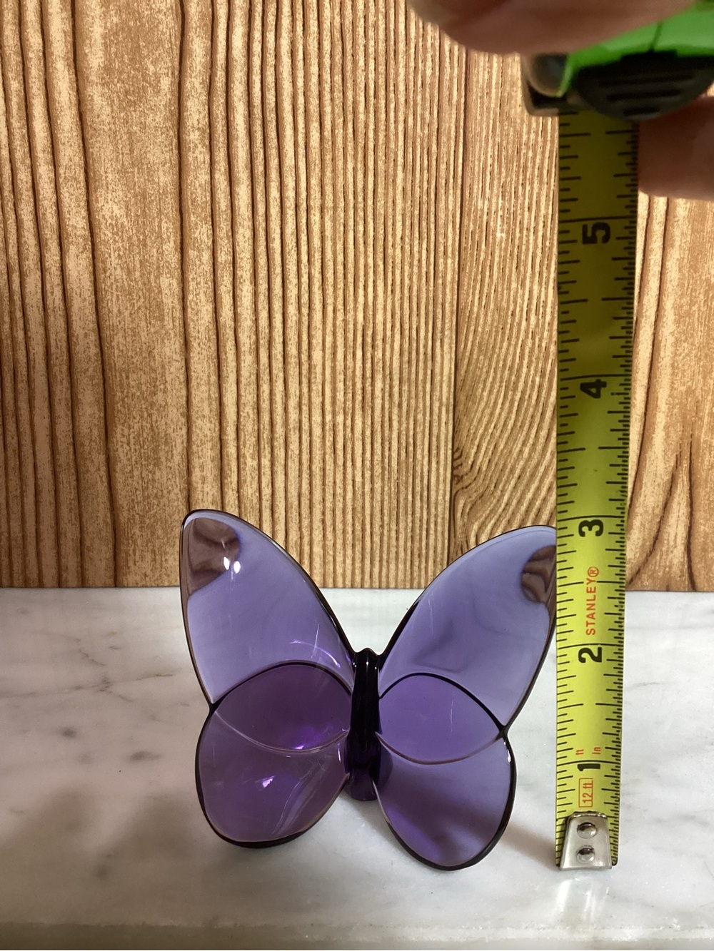 Baccarat Purple Lucky Butterfly Collection 3” - Picture 2 of 10